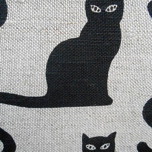 Black Cat Halloween Decor Halloween Cat Halloween Towel Tea Towel Kitchen Towel Black Cat Towel Gift Cat Lovers Gift Black Cat Linen Towel image 5