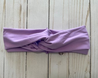 Bandeau Turban adulte, bandeau en tricot à boucle torsadée violet vif, accessoires Boho, bandeau en tissu doux pour femme