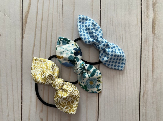 Floral Satin Fabric Elastic Bands For Hair Scrunchies And