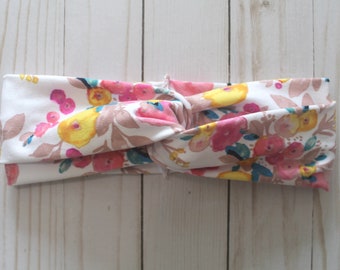 Twist Headband, Women's Turban Headband, Floral Hair Accessory