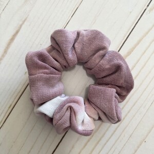 Purple Scrunchie, Soft Purple Tie Dye Women&#39;s Hair Accessory