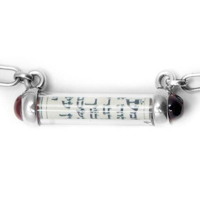 Sterling Silver Horizontal Mezuzah Necklace - Etsy