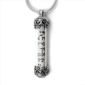 Sterling Zilveren Mezuzah ketting