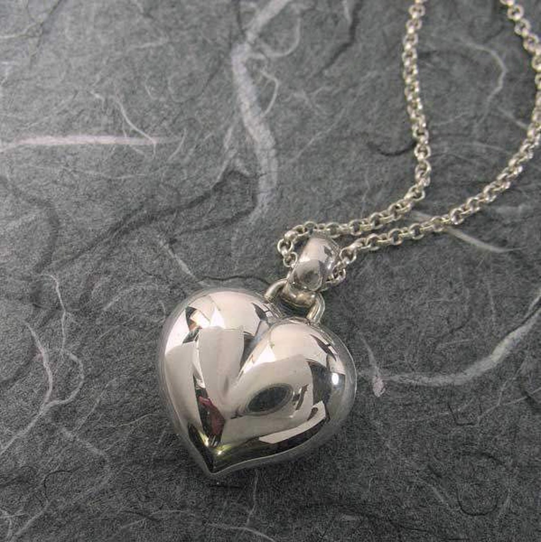 Gold Puffy Heart Locket main image 1