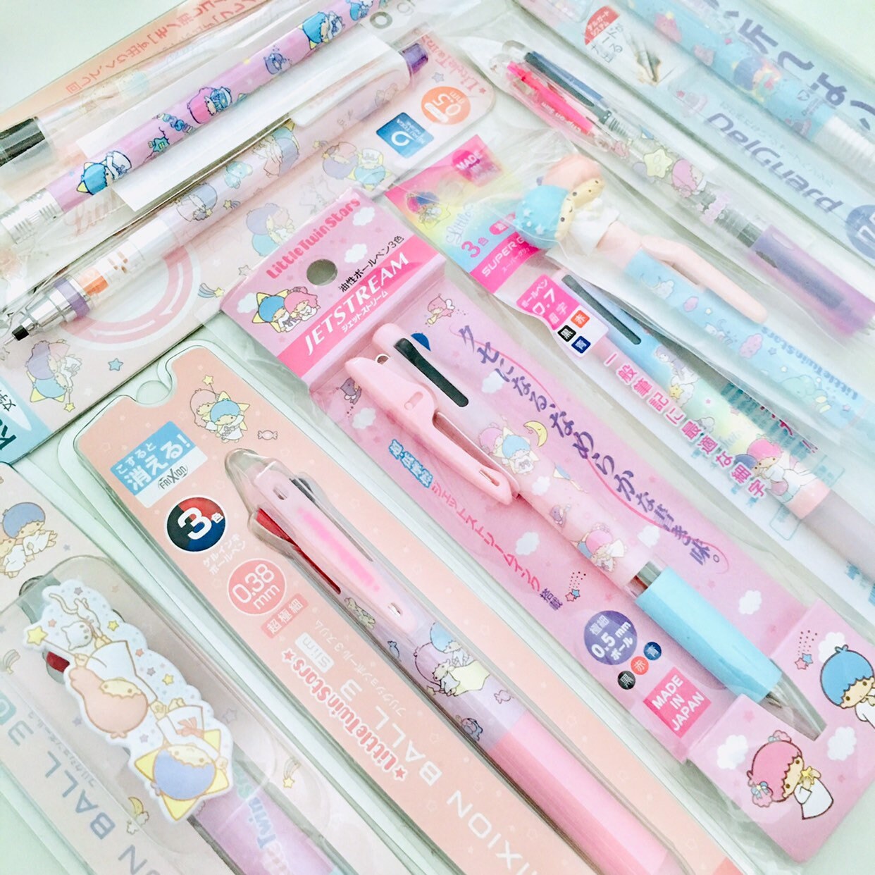 Japan Little Twin Stars Ball Pen Mechanical Pencil Diy Back Etsy