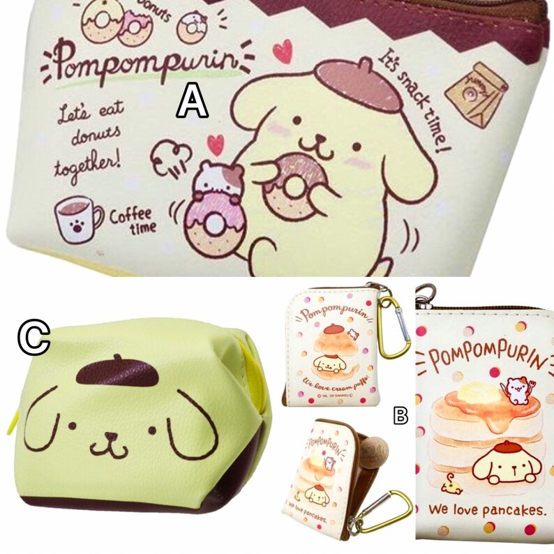 Japan Sanrio Pompompurin Pudding Dog Make up Pouch M Etsy