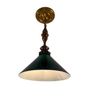 Antique Emeralite Lamp - Etsy