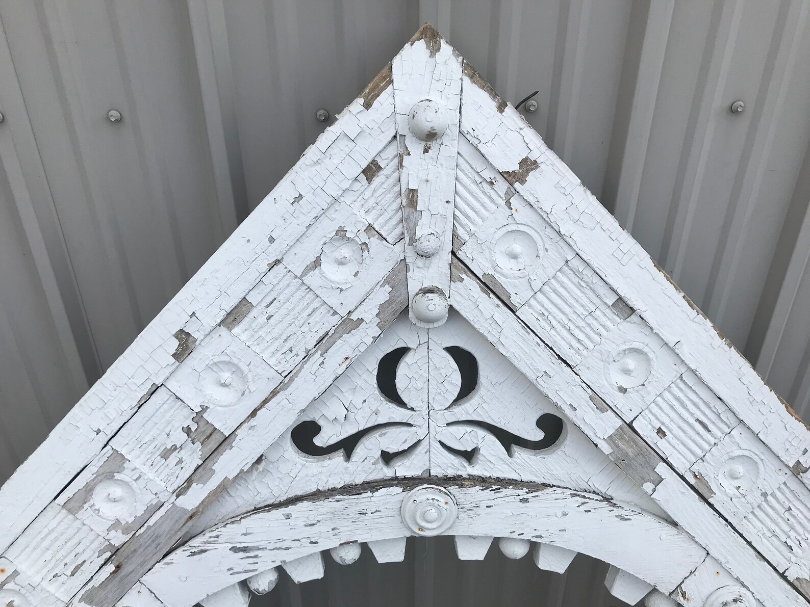 Antique Victorian c1907 Farm House Wood Pediment Gable Etsy