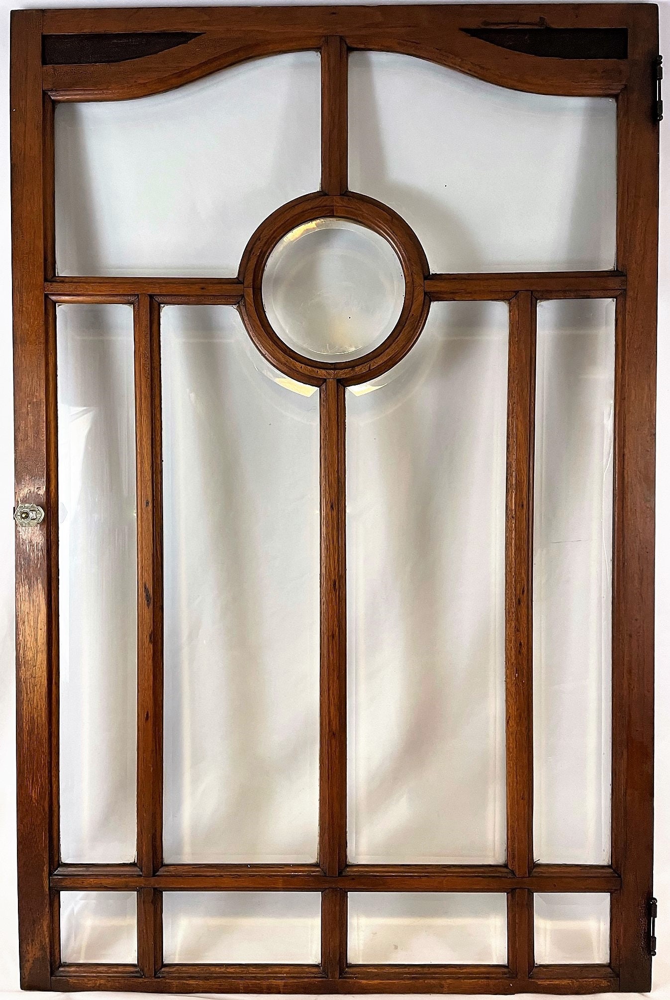 Antique Vintage Mahogany Door c1930s Beveled Glass Etsy