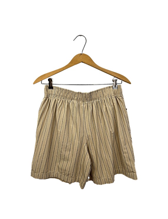 90’s 00’s Y2K Khaki Stripe Short Mini Skort Skirt… - image 2