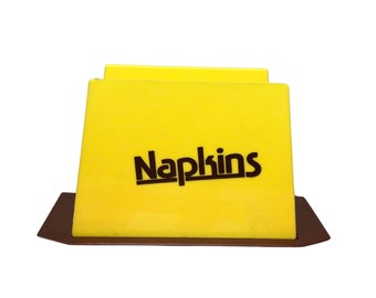 80’s NAPKINS Plastic Napkin Holder