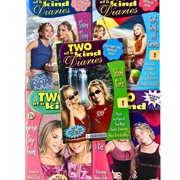 00’s Two of a Kind Mary Kate & Ashley Olsen Y2K Tween Teen Paperback Book