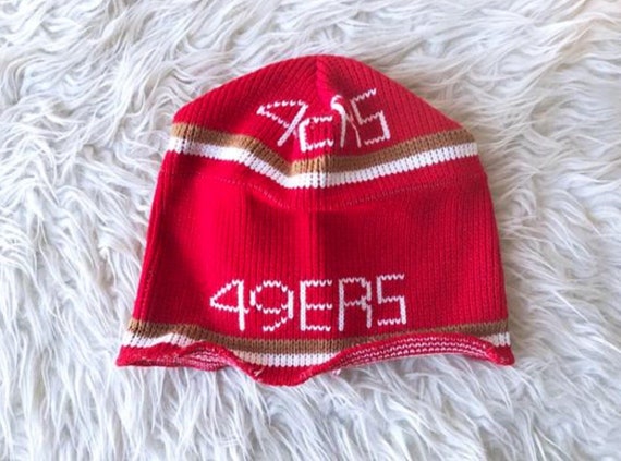 Vintage 70's SAN FRANSICO 49'ers Hand Knit Retro F