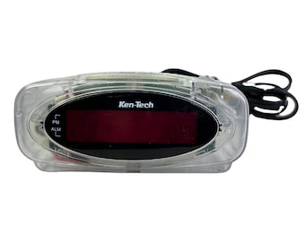 80’s Clear Transparent Ken-Tech Digital Alarm Clock