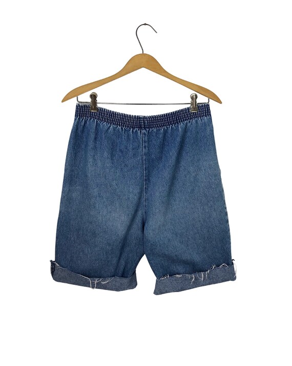 Wms 80’s Denim Cutoff Jorts Jean Shorts Plus Size… - image 3