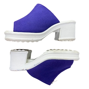 00&#39;s Y2K Zipper Plateau Chunky Sandalen Größe 10