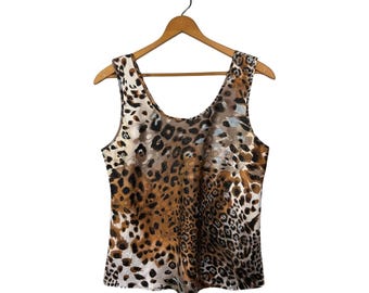 ヒョウ柄 クロップドキャミソール ヒョウ柄クロップドキャミソール - Etsy 日本