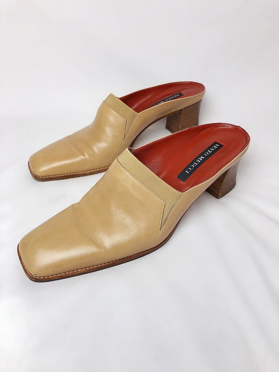 Vintage 80’s Sesto Meucci Nude Italian Leather 2”