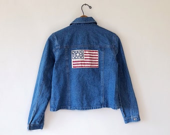 Vintage POLO COUNTRY FLAG Denim Jacket 