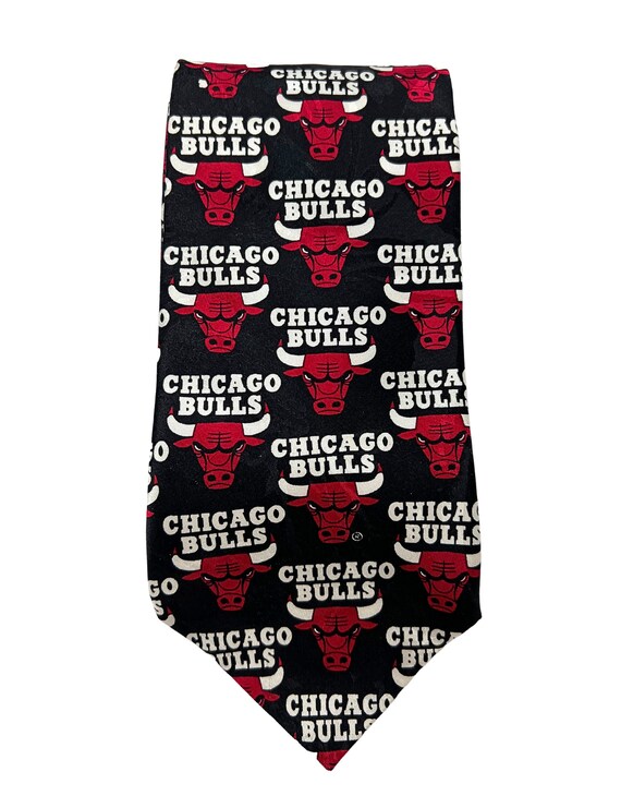 90’s Chicago Bulls 100% Silk Necktie - image 5