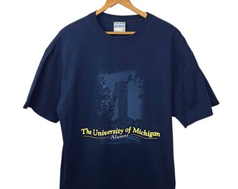 90’s University of Michigan Wolverines Alumni Collegiate T-shirt Size Large