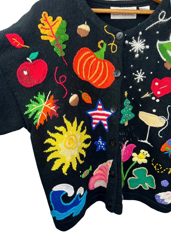 90’s Every Holiday Cardigan Sweater - image 2