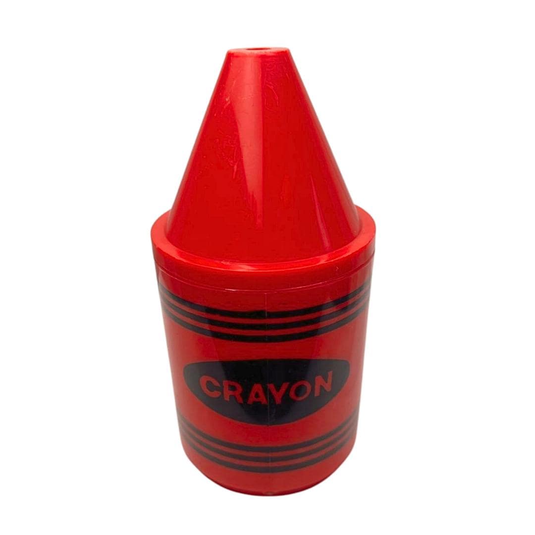 80’s Red Crayon Shaped Room Decor Cup w Handle