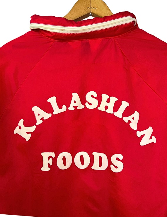 70's KALASHIAN Foods Sears Flocked Nylon Windbrea… - image 2