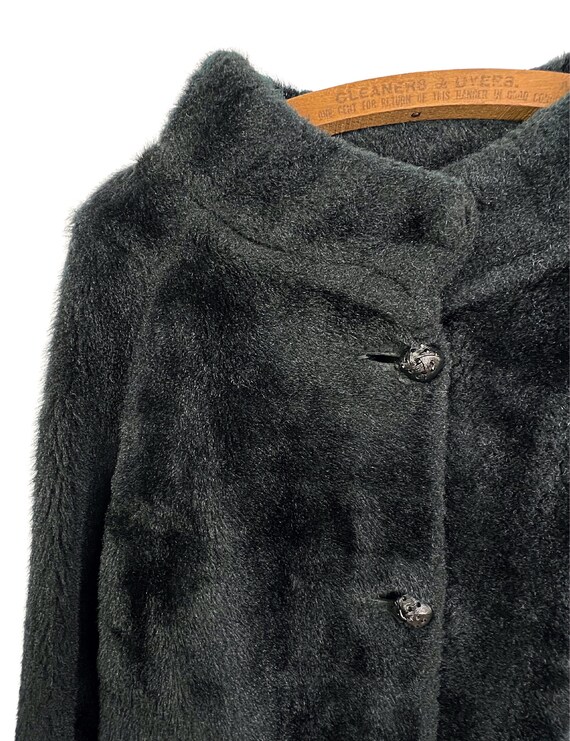 50’s Black Faux Fur Styled by Winter Fuzzy Jacket… - image 3