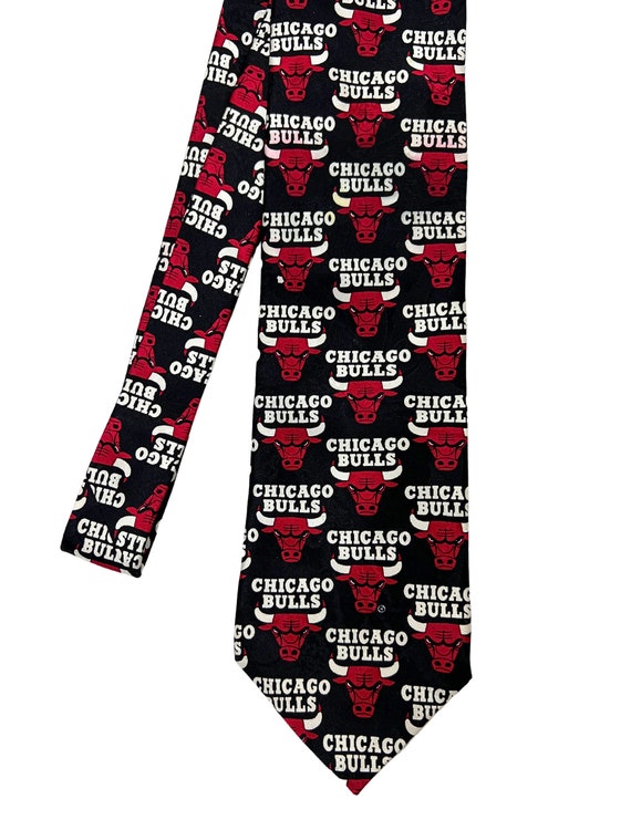 90’s Chicago Bulls 100% Silk Necktie - image 2