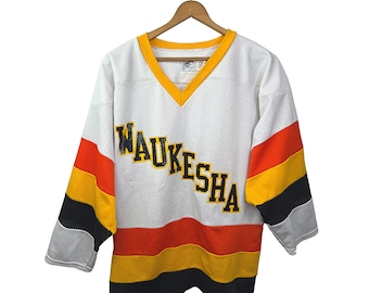 80’s Waukesha Wisconsin #22 Mesh Hockey Jersey Size Large