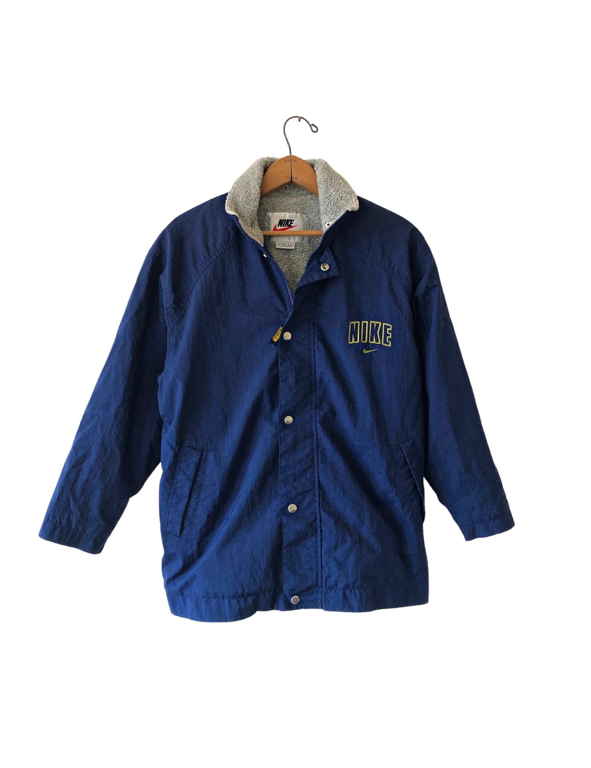 Vintage 90's NIKE Swoosh Sherpa Lined Coach Jacket Kids Size Vintage 90's NIKE Swoosh Sherpa Lined Coach Jacket Kids Size