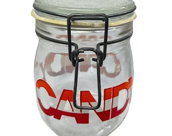 60’s CANDY “Carlton Glass” 3/4 Liter Jar Container