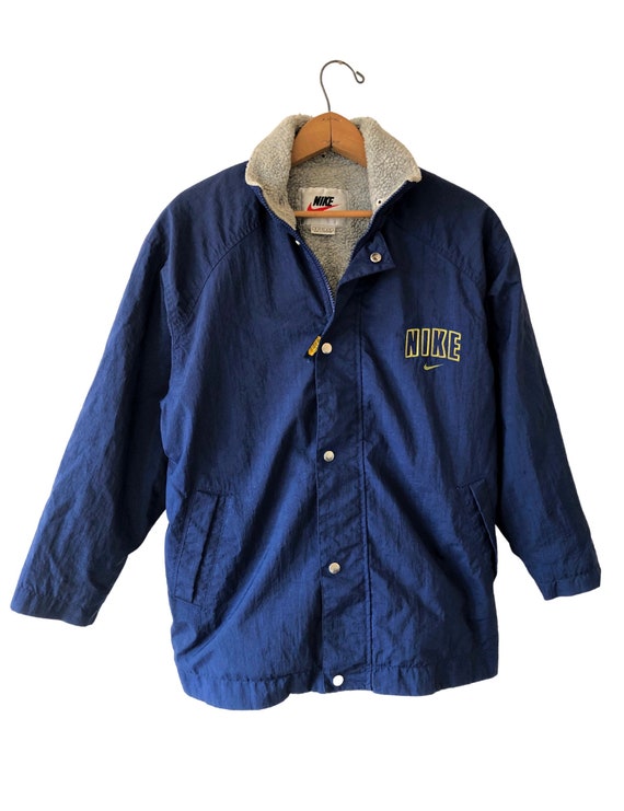 Vintage 90s NIKE Swoosh Sherpa Lined Coach Jacket Kids Size M 10-12 - Etsy Vintage 90s NIKE Swoosh Sherpa Lined Coach Jacket Kids Size M 10-12 - Etsy