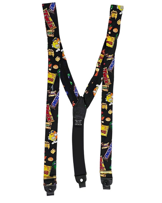 90’s Planet Mars Candy Silk Suspenders One Size