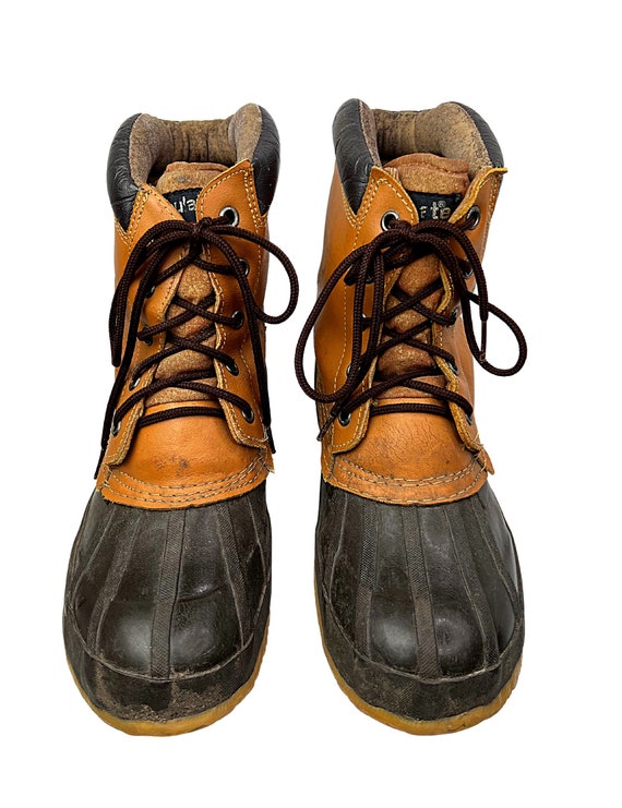 80s Thinsulate Sno racer Leather Duck Boots Size 9 Etsy Canada