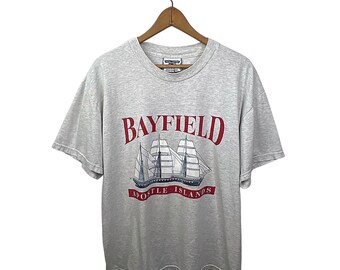 90’s Bayfield Apostle Islands Sailboat T-shirt Size Large