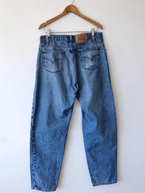 Vintage Orange Tab Levi Strauss 560 Loose Fit Beat up Denim - Etsy UK