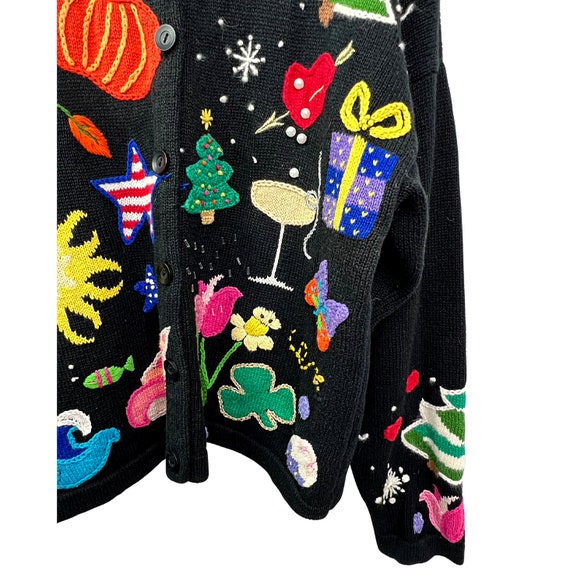 90’s Every Holiday Cardigan Sweater - image 8