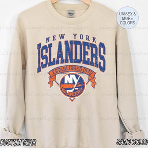 Islanders vintage sweatshirt hotsell