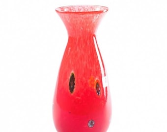 Pichet en verre de Murano, carafe en verre, pichet en verre rouge, pichet en murrine, carafe colorée, carafe en murrine, idée cadeau, MARQUE D'ORIGINE