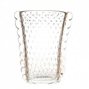 Murano Glass Vase, Glass Decorative Vase for Flowers, Blown Glass Italian Classic Style, Handmade Design Vase - Trademark of Origin Included
