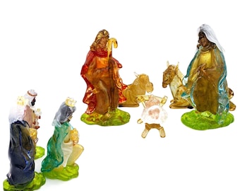 Murano Glass Christmas Nativity Figurines, Handmade Blown Glass, Christmas Gift Idea, Italian Holiday Decor, Christmas Decoration,YourMurano