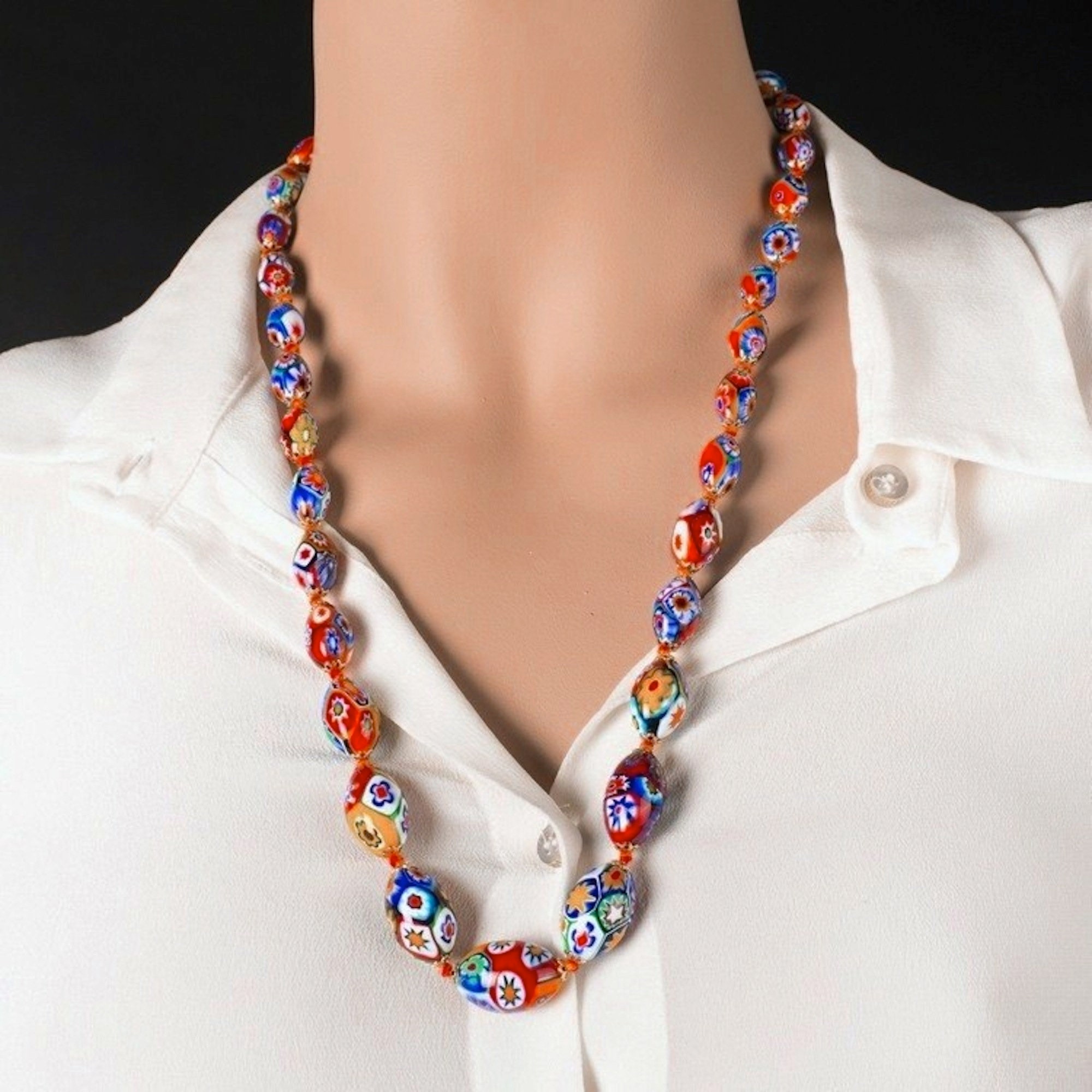 Applique Intrigo A in vetro di murano (blu), La Murrina