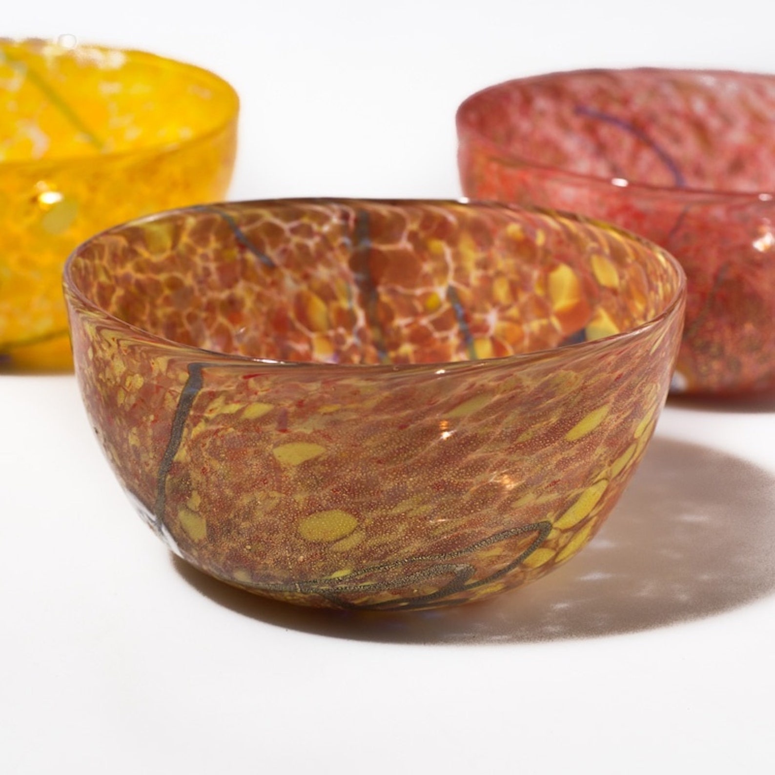 Murano Glass Dinnerware Sets Cups Set Colorful Cups Set Etsy