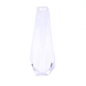 Handmade Murano Glass Vase: Modern White Crystal Decor