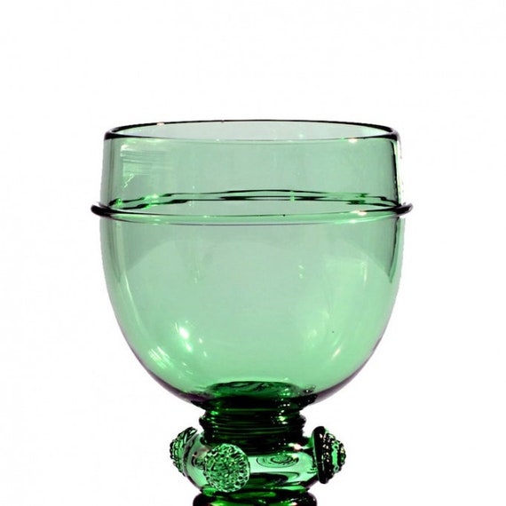 緑のムラーノガラス中世ゴブレット：ベネチアン・カリス - Etsy 日本