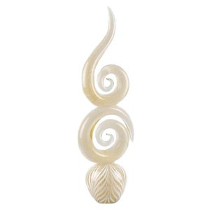 Murano glass cup sculpture, gold spiral sculpture,  authentic luxury sculpture, handmade sculpture, Murano glass objects,TRADEMARK OF ORIGIN