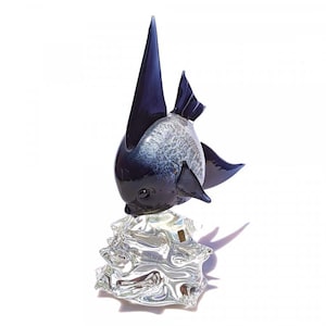 Murano glass tropical fish figure, Artistic Made in Italy creation, Trademark of Origin Guaranteed, Made in Italy, Original Murano Glass