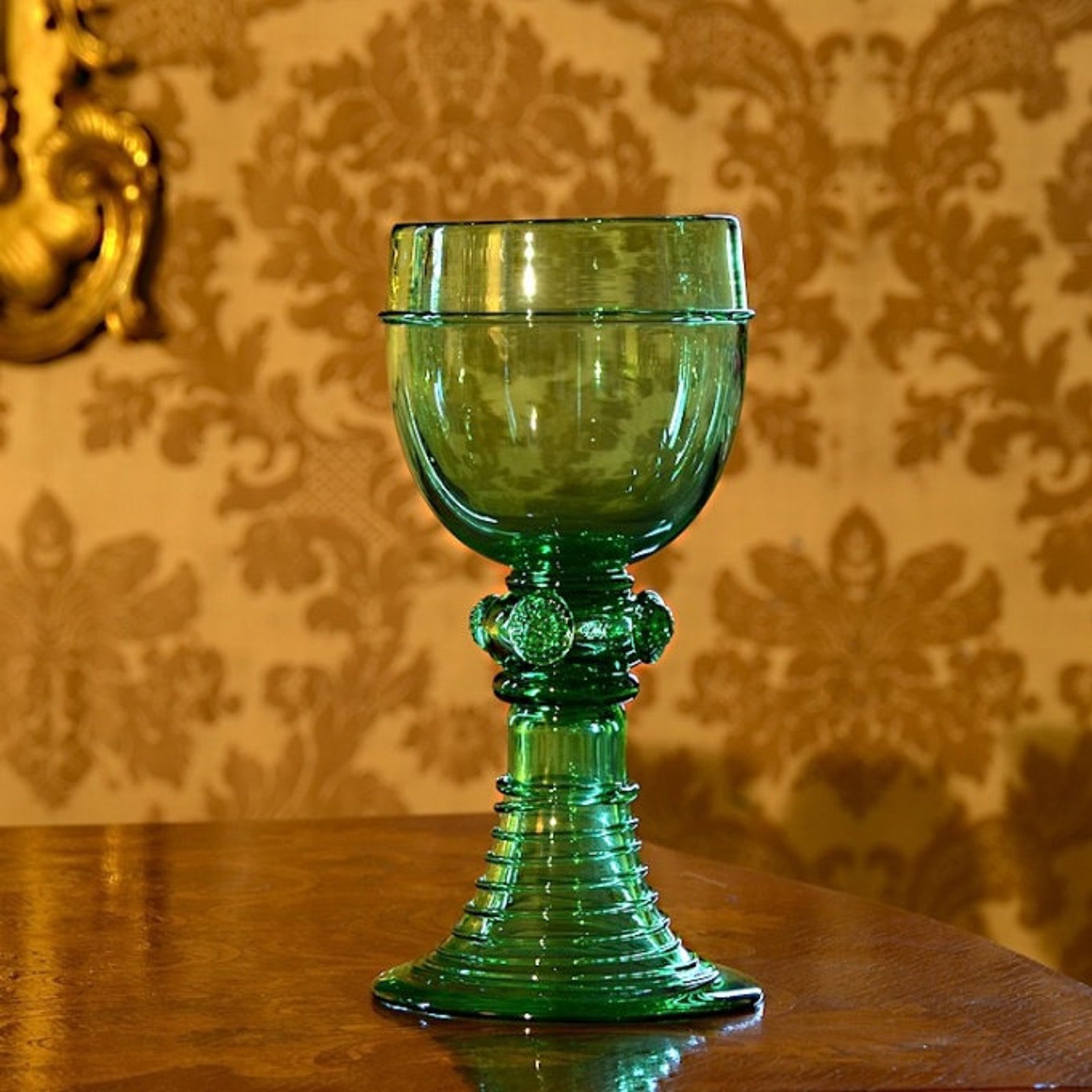 Medieval Glass Goblet Murano Glass Caliche Medieval Caliche Etsy